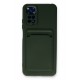 Newface Xiaomi Redmi Note 11S Kılıf Kelvin Kartvizitli Silikon - Koyu Yeşil Newface Xiaomi Redmi Note 11S Kılıf Kelvin Kartvizitli Silikon - Koyu Yeşil