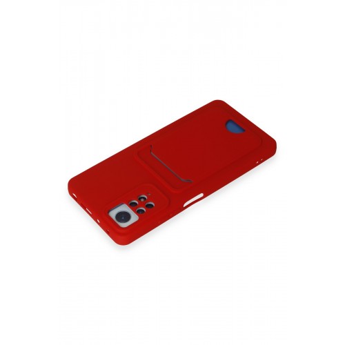 Newface Xiaomi Redmi Note 11 Pro Kılıf Kelvin Kartvizitli Silikon - Kırmızı Newface Xiaomi Redmi Note 11 Pro Kılıf Kelvin Kartvizitli Silikon - Kırmızı