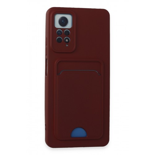 Newface Xiaomi Redmi Note 11 Pro Kılıf Kelvin Kartvizitli Silikon - Bordo Newface Xiaomi Redmi Note 11 Pro Kılıf Kelvin Kartvizitli Silikon - Bordo
