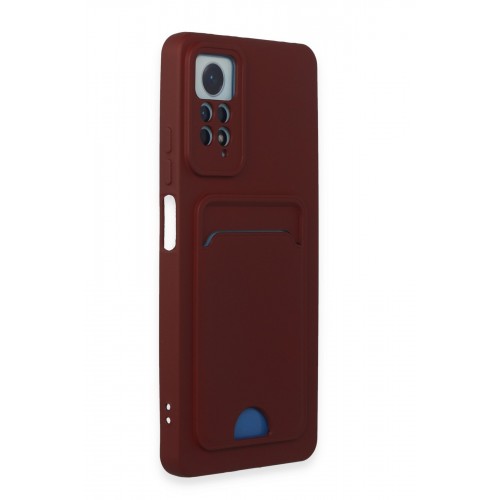 Newface Xiaomi Redmi Note 11 Pro Kılıf Kelvin Kartvizitli Silikon - Bordo Newface Xiaomi Redmi Note 11 Pro Kılıf Kelvin Kartvizitli Silikon - Bordo