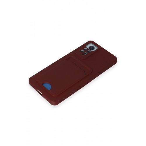 Newface Xiaomi Redmi Note 11 Pro Kılıf Kelvin Kartvizitli Silikon - Bordo Newface Xiaomi Redmi Note 11 Pro Kılıf Kelvin Kartvizitli Silikon - Bordo