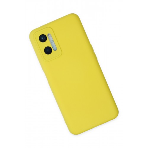 Newface Oppo A96 Kılıf Nano içi Kadife Silikon - Sarı Newface Oppo A96 Kılıf Nano içi Kadife Silikon - Sarı