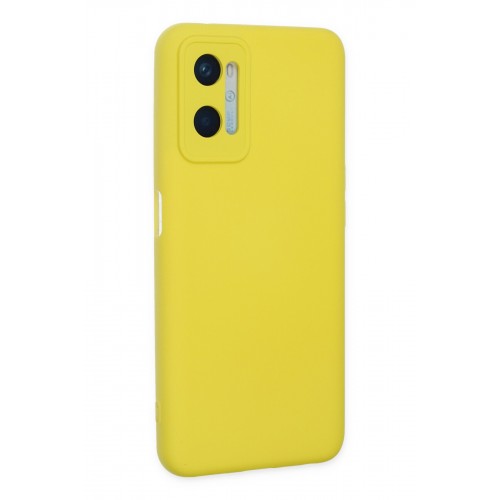 Newface Oppo A96 Kılıf Nano içi Kadife Silikon - Sarı Newface Oppo A96 Kılıf Nano içi Kadife Silikon - Sarı