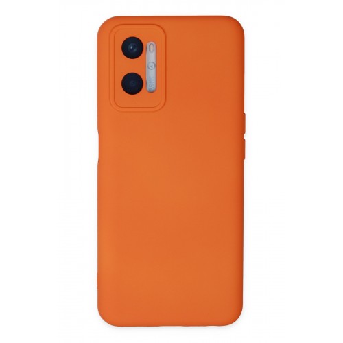 Newface Oppo A96 Kılıf Nano içi Kadife Silikon - Turuncu Newface Oppo A96 Kılıf Nano içi Kadife Silikon - Turuncu