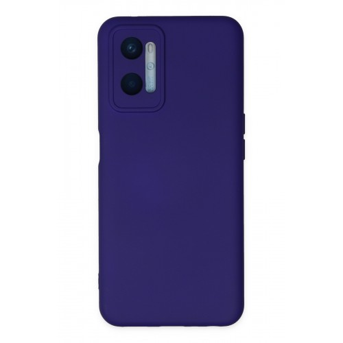 Newface Oppo A96 Kılıf Nano içi Kadife Silikon - Mor Newface Oppo A96 Kılıf Nano içi Kadife Silikon - Mor