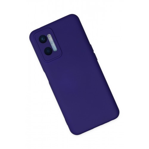 Newface Oppo A96 Kılıf Nano içi Kadife Silikon - Mor Newface Oppo A96 Kılıf Nano içi Kadife Silikon - Mor