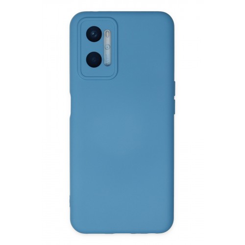 Newface Oppo A96 Kılıf Nano içi Kadife Silikon - Mavi Newface Oppo A96 Kılıf Nano içi Kadife Silikon - Mavi