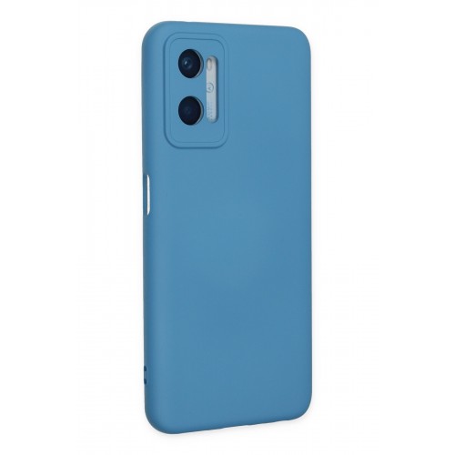 Newface Oppo A96 Kılıf Nano içi Kadife Silikon - Mavi Newface Oppo A96 Kılıf Nano içi Kadife Silikon - Mavi