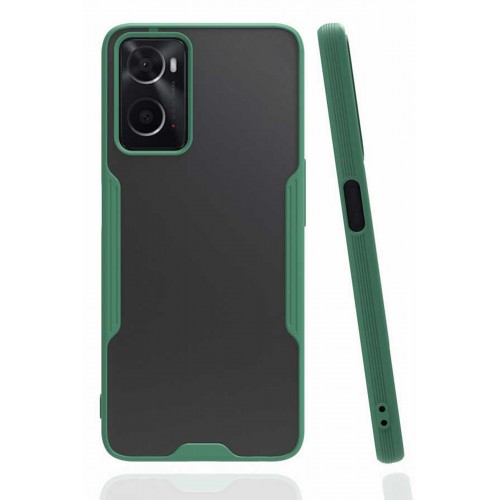 Newface Oppo A96 Kılıf Platin Silikon - Yeşil Newface Oppo A96 Kılıf Platin Silikon - Yeşil