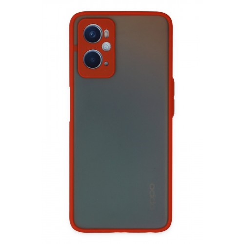 Newface Oppo A96 Kılıf Montreal Silikon Kapak - Kırmızı Newface Oppo A96 Kılıf Montreal Silikon Kapak - Kırmızı