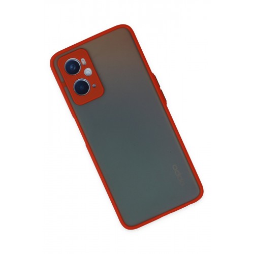 Newface Oppo A96 Kılıf Montreal Silikon Kapak - Kırmızı Newface Oppo A96 Kılıf Montreal Silikon Kapak - Kırmızı