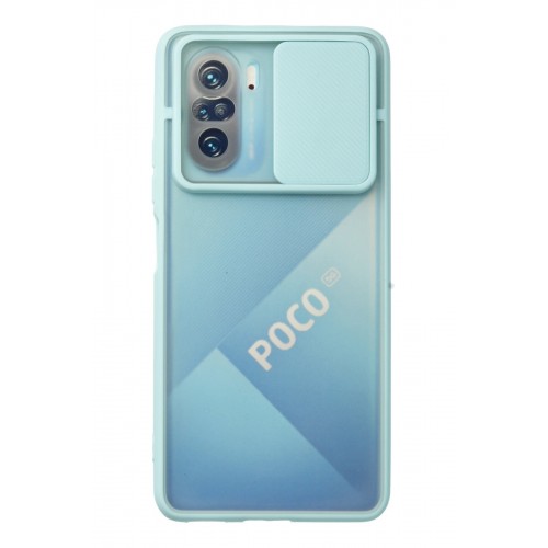 Newface Xiaomi Redmi K40 Kılıf Palm Buzlu Kamera Sürgülü Silikon - Turkuaz Newface Xiaomi Redmi K40 Kılıf Palm Buzlu Kamera Sürgülü Silikon - Turkuaz