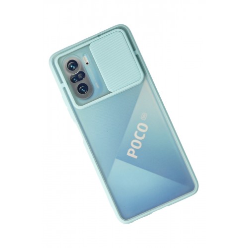 Newface Xiaomi Redmi K40 Kılıf Palm Buzlu Kamera Sürgülü Silikon - Turkuaz Newface Xiaomi Redmi K40 Kılıf Palm Buzlu Kamera Sürgülü Silikon - Turkuaz