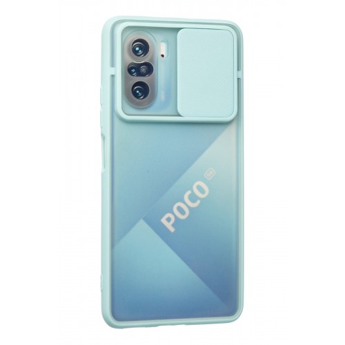 Newface Xiaomi Redmi K40 Kılıf Palm Buzlu Kamera Sürgülü Silikon - Turkuaz Newface Xiaomi Redmi K40 Kılıf Palm Buzlu Kamera Sürgülü Silikon - Turkuaz