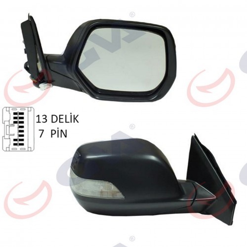 DIŞ DİKİZ AYNASI SAĞ CRV 07 ELEKTRİKLİ ISITMALI SİNYALLİ KONVEKS 7 FİŞ VM-6278EHR DIŞ DİKİZ AYNASI SAĞ CRV 07 ELEKTRİKLİ ISITMALI SİNYALLİ KONVEKS 7 FİŞ VM-6278EHR