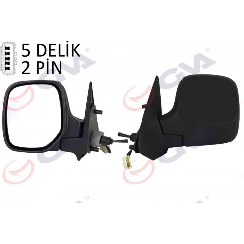 DIŞ DİKİZ AYNASI SOL BERLINGO-PARTNER 97 MEKANİK ISITMALI KONVEKS 2 FİŞ VM-118NL DIŞ DİKİZ AYNASI SOL BERLINGO-PARTNER 97 MEKANİK ISITMALI KONVEKS 2 FİŞ VM-118NL