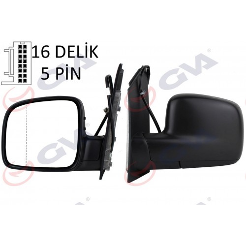 DIŞ DİKİZ AYNASI SOL CADDY 04 ELEKTRİKLİ ISITMALI ASFERİK 5 FİŞ VM-375EHAL DIŞ DİKİZ AYNASI SOL CADDY 04 ELEKTRİKLİ ISITMALI ASFERİK 5 FİŞ VM-375EHAL