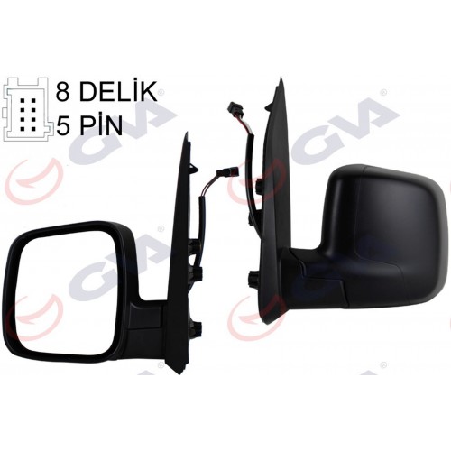 DIŞ DİKİZ AYNASI SOL FIORINO-BIPPER-NEMO 07 ELEKTRİKLİ ISITMALI KONVEKS 5 FİŞ VM-6115EHL DIŞ DİKİZ AYNASI SOL FIORINO-BIPPER-NEMO 07 ELEKTRİKLİ ISITMALI KONVEKS 5 FİŞ VM-6115EHL