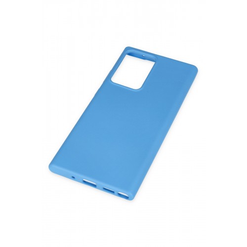 Newface Samsung Galaxy Note 20 Ultra Kılıf Nano içi Kadife Silikon - Mavi Newface Samsung Galaxy Note 20 Ultra Kılıf Nano içi Kadife Silikon - Mavi