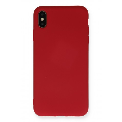 Newface iPhone X Kılıf Nano içi Kadife Silikon - Kırmızı Newface iPhone X Kılıf Nano içi Kadife Silikon - Kırmızı