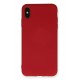Newface iPhone X Kılıf Nano içi Kadife Silikon - Kırmızı Newface iPhone X Kılıf Nano içi Kadife Silikon - Kırmızı