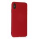 Newface iPhone X Kılıf Nano içi Kadife Silikon - Kırmızı Newface iPhone X Kılıf Nano içi Kadife Silikon - Kırmızı
