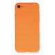 Newface iPhone 7 Kılıf Nano içi Kadife Silikon - Turuncu Newface iPhone 7 Kılıf Nano içi Kadife Silikon - Turuncu