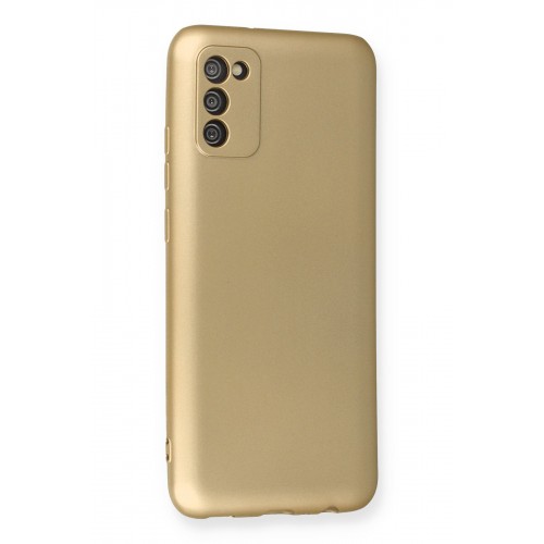 Newface Samsung Galaxy A02S Kılıf Premium Rubber Silikon - Gold Newface Samsung Galaxy A02S Kılıf Premium Rubber Silikon - Gold