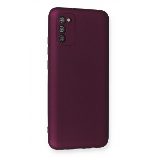 Newface Samsung Galaxy A02S Kılıf Premium Rubber Silikon - Mürdüm Newface Samsung Galaxy A02S Kılıf Premium Rubber Silikon - Mürdüm