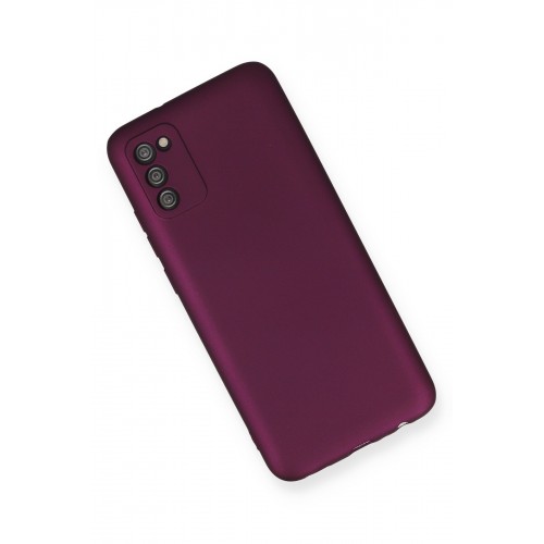 Newface Samsung Galaxy A02S Kılıf Premium Rubber Silikon - Mürdüm Newface Samsung Galaxy A02S Kılıf Premium Rubber Silikon - Mürdüm