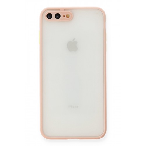 Newface iPhone 7 Plus Kılıf Montreal Silikon Kapak - Pembe Newface iPhone 7 Plus Kılıf Montreal Silikon Kapak - Pembe