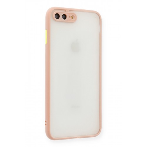 Newface iPhone 7 Plus Kılıf Montreal Silikon Kapak - Pembe Newface iPhone 7 Plus Kılıf Montreal Silikon Kapak - Pembe