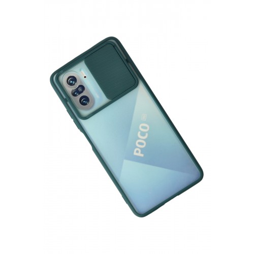 Newface Xiaomi Redmi K40 Kılıf Palm Buzlu Kamera Sürgülü Silikon - Yeşil Newface Xiaomi Redmi K40 Kılıf Palm Buzlu Kamera Sürgülü Silikon - Yeşil