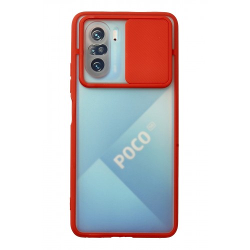 Newface Xiaomi Redmi K40 Pro Kılıf Palm Buzlu Kamera Sürgülü Silikon - Kırmızı Newface Xiaomi Redmi K40 Pro Kılıf Palm Buzlu Kamera Sürgülü Silikon - Kırmızı