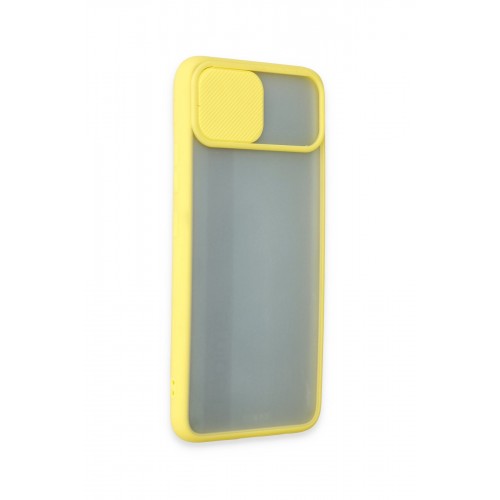 Newface Realme C11 Kılıf Palm Buzlu Kamera Sürgülü Silikon - Sarı Newface Realme C11 Kılıf Palm Buzlu Kamera Sürgülü Silikon - Sarı