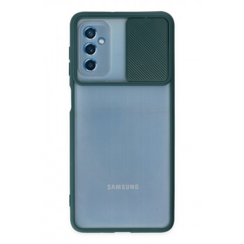 Newface Samsung Galaxy M52 5G Kılıf Palm Buzlu Kamera Sürgülü Silikon - Yeşil Newface Samsung Galaxy M52 5G Kılıf Palm Buzlu Kamera Sürgülü Silikon - Yeşil