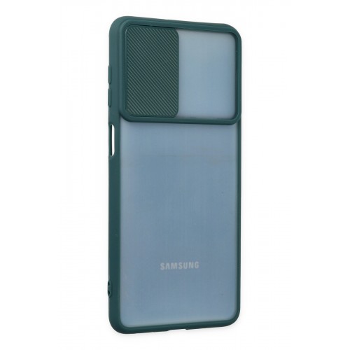 Newface Samsung Galaxy M52 5G Kılıf Palm Buzlu Kamera Sürgülü Silikon - Yeşil Newface Samsung Galaxy M52 5G Kılıf Palm Buzlu Kamera Sürgülü Silikon - Yeşil
