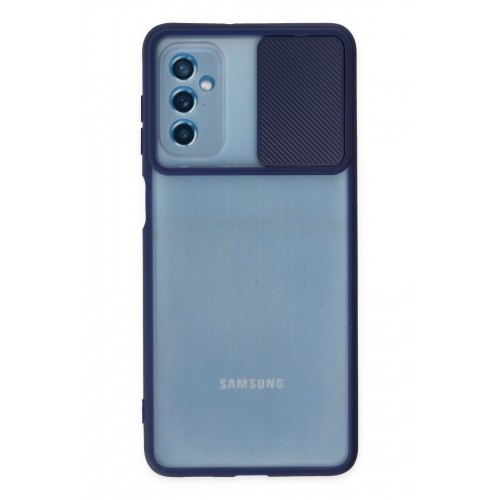 Newface Samsung Galaxy M52 5G Kılıf Palm Buzlu Kamera Sürgülü Silikon - Lacivert Newface Samsung Galaxy M52 5G Kılıf Palm Buzlu Kamera Sürgülü Silikon - Lacivert
