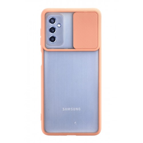 Newface Samsung Galaxy M52 5G Kılıf Palm Buzlu Kamera Sürgülü Silikon - Pembe Newface Samsung Galaxy M52 5G Kılıf Palm Buzlu Kamera Sürgülü Silikon - Pembe