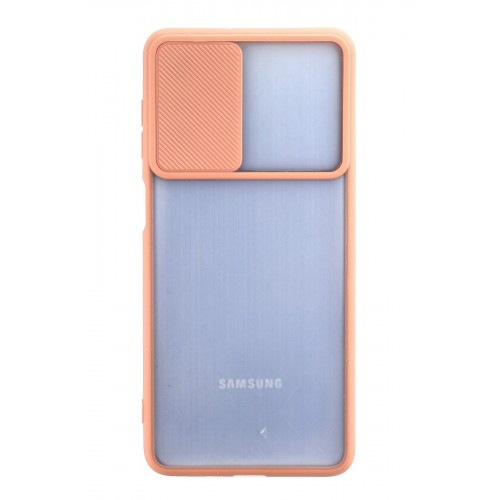 Newface Samsung Galaxy M52 5G Kılıf Palm Buzlu Kamera Sürgülü Silikon - Pembe Newface Samsung Galaxy M52 5G Kılıf Palm Buzlu Kamera Sürgülü Silikon - Pembe