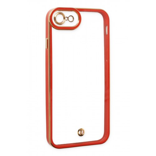 Newface iPhone 7 Kılıf Liva Lens Silikon - Kırmızı Newface iPhone 7 Kılıf Liva Lens Silikon - Kırmızı