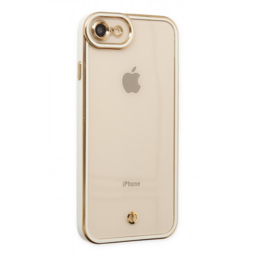Newface iPhone SE 2020 Kılıf Liva Lens Silikon - Beyaz Newface iPhone SE 2020 Kılıf Liva Lens Silikon - Beyaz