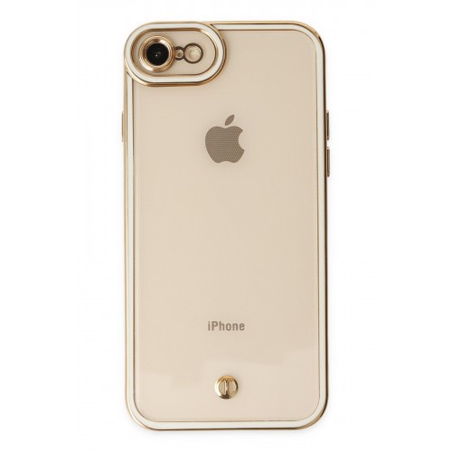 Newface iPhone SE 2020 Kılıf Liva Lens Silikon - Beyaz Newface iPhone SE 2020 Kılıf Liva Lens Silikon - Beyaz
