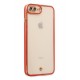 Newface iPhone 7 Plus Kılıf Liva Lens Silikon - Kırmızı Newface iPhone 7 Plus Kılıf Liva Lens Silikon - Kırmızı