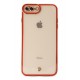 Newface iPhone 7 Plus Kılıf Liva Lens Silikon - Kırmızı Newface iPhone 7 Plus Kılıf Liva Lens Silikon - Kırmızı