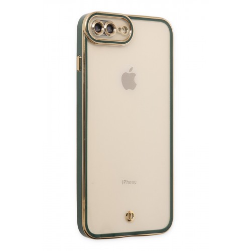 Newface iPhone 7 Plus Kılıf Liva Lens Silikon - Yeşil Newface iPhone 7 Plus Kılıf Liva Lens Silikon - Yeşil