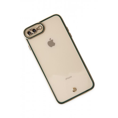 Newface iPhone 7 Plus Kılıf Liva Lens Silikon - Yeşil Newface iPhone 7 Plus Kılıf Liva Lens Silikon - Yeşil