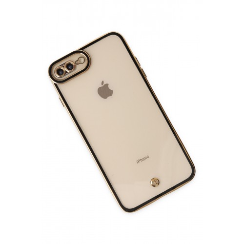 Newface iPhone 8 Plus Kılıf Liva Lens Silikon - Siyah Newface iPhone 8 Plus Kılıf Liva Lens Silikon - Siyah