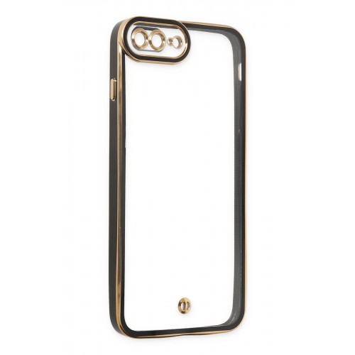 Newface iPhone 8 Plus Kılıf Liva Lens Silikon - Siyah Newface iPhone 8 Plus Kılıf Liva Lens Silikon - Siyah