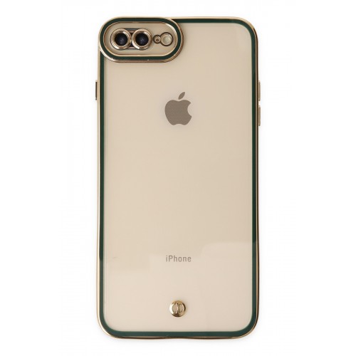 Newface iPhone 8 Plus Kılıf Liva Lens Silikon - Yeşil Newface iPhone 8 Plus Kılıf Liva Lens Silikon - Yeşil